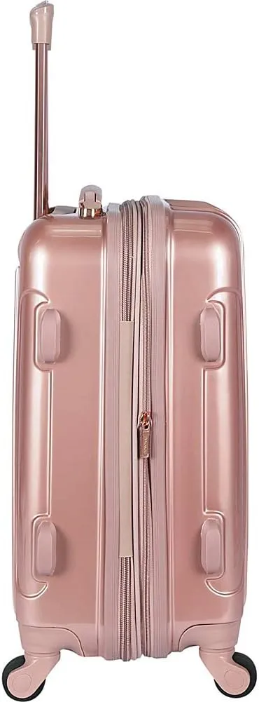 kensie Women's Alma Luggage Set, Black, 20-Inch Carry-On