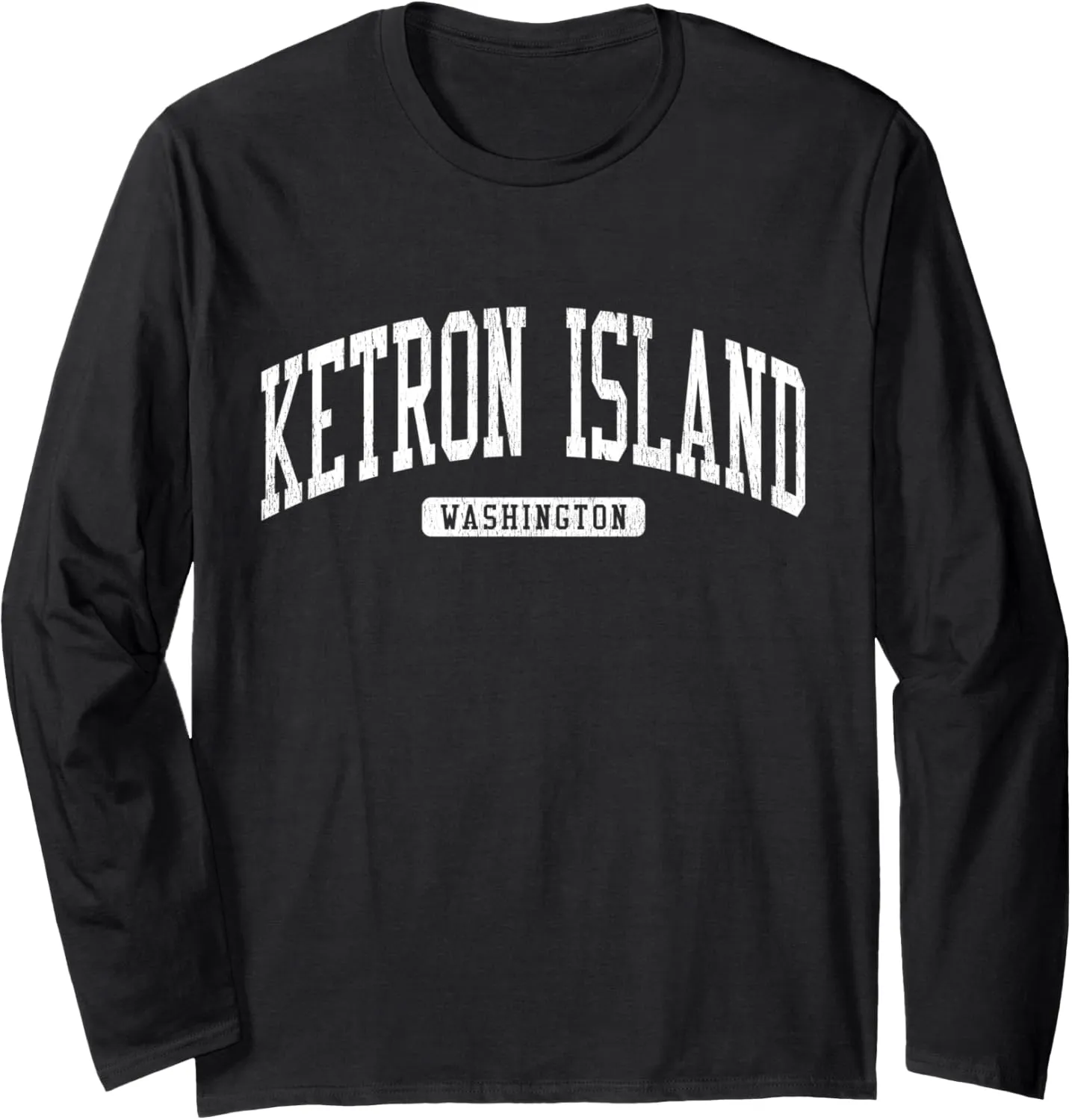 Ketron Island Washington WA JS03 College University Style Long Sleeve T-Shirt