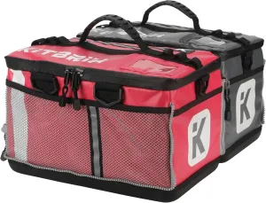 KitBrix 2x Sports Bags that Zip Together - Solid Waterproof Base - Triathlon Transition Bags - Multi-Use Duffle Bag for Wet & Muddy Gear - Pink & Gray