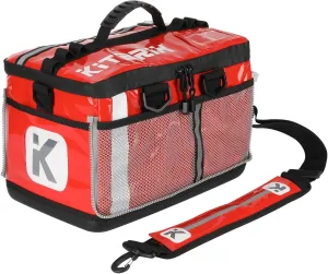 KitBrix Large Gym Bag - Waterproof Sports, Travel & Outdoor Duffle Bag - Kit & Equipment Bags for Football, Soccer, Swimming, Cycling, Running, Triathlon, Baseball, Hockey - Red