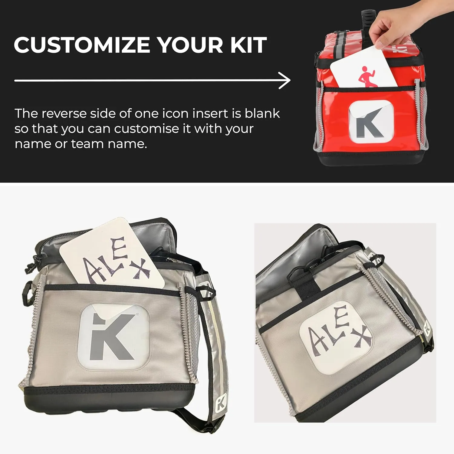 KitBrix Large Gym Bag - Waterproof Sports, Travel & Outdoor Duffle Bag - Kit & Equipment Bags for Football, Soccer, Swimming, Cycling, Running, Triathlon, Baseball, Hockey - Red