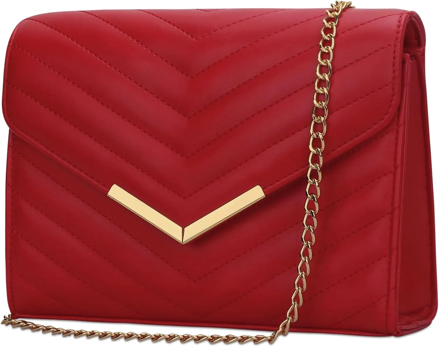 KKXIU Women Formal Vegan Leather Evening Envelope Clutch Purses and Handbags for Party Wedding Prom Bridal