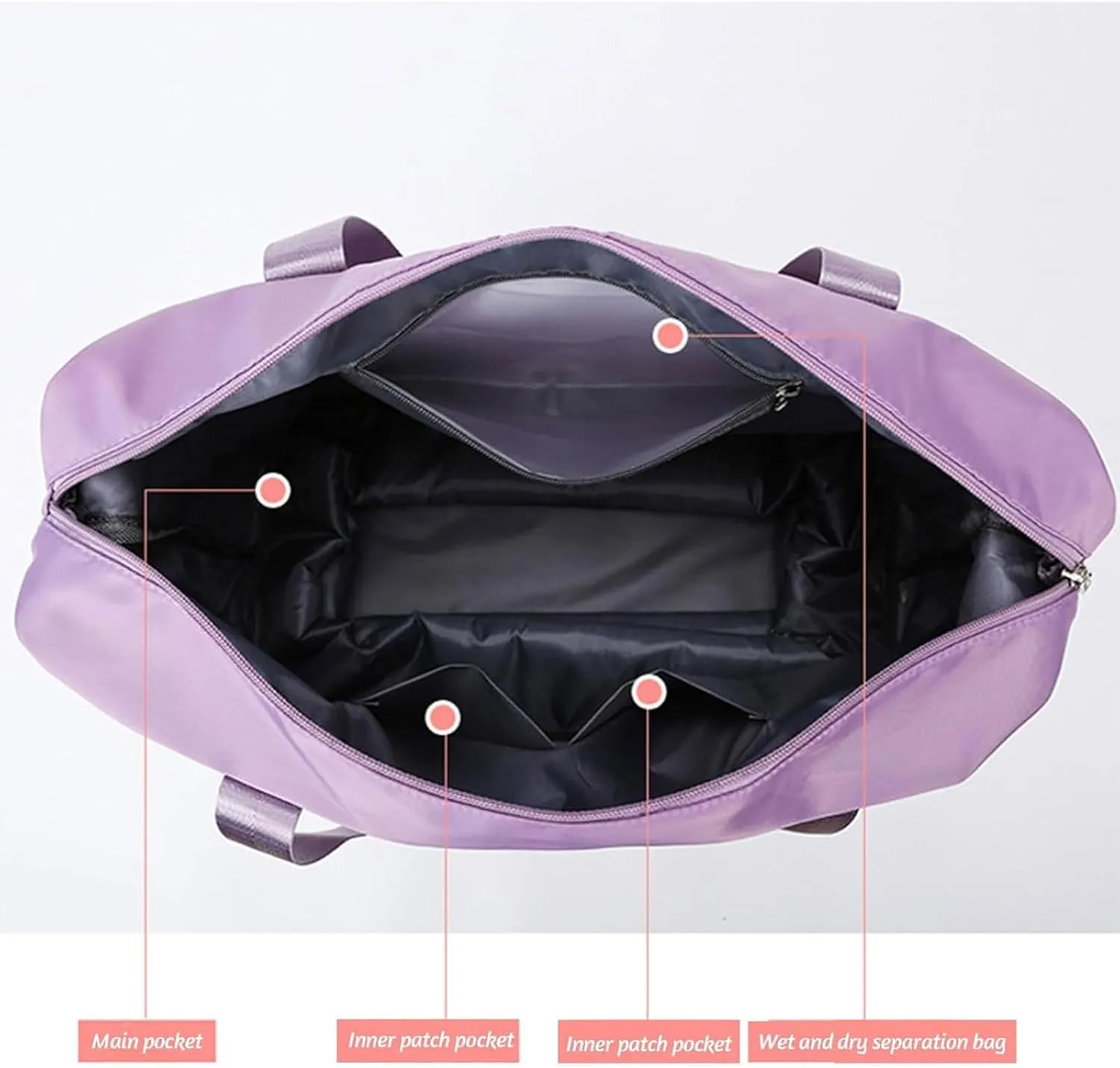 Klarson Expandable Bag with Wheels, Klarson Foldable Suitcase without Handle for Travel (Pink)