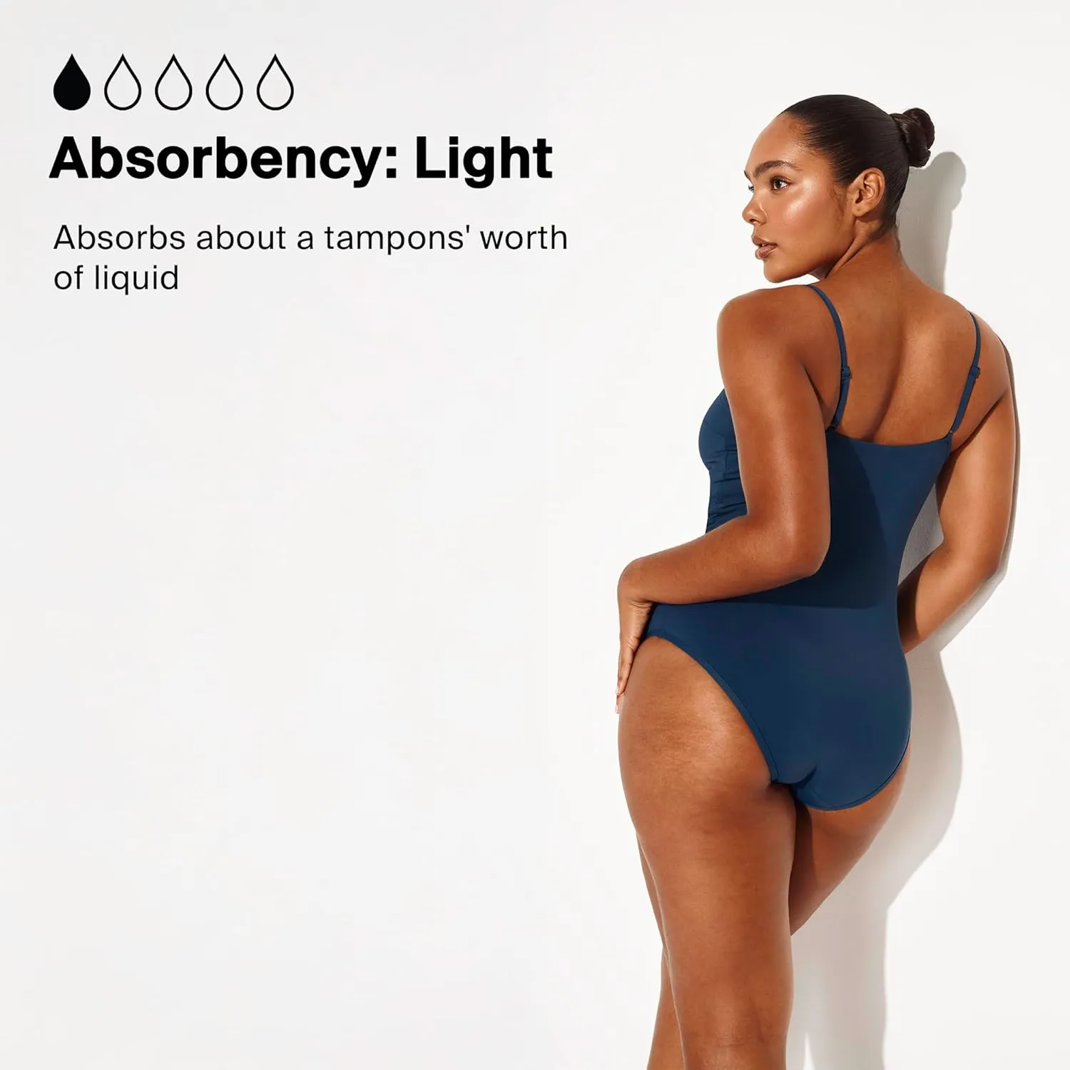 KNIX Leakproof Classic One Piece Period Swimsuit, Period Swimwear, UPF 50  Fabric, Machine Washable