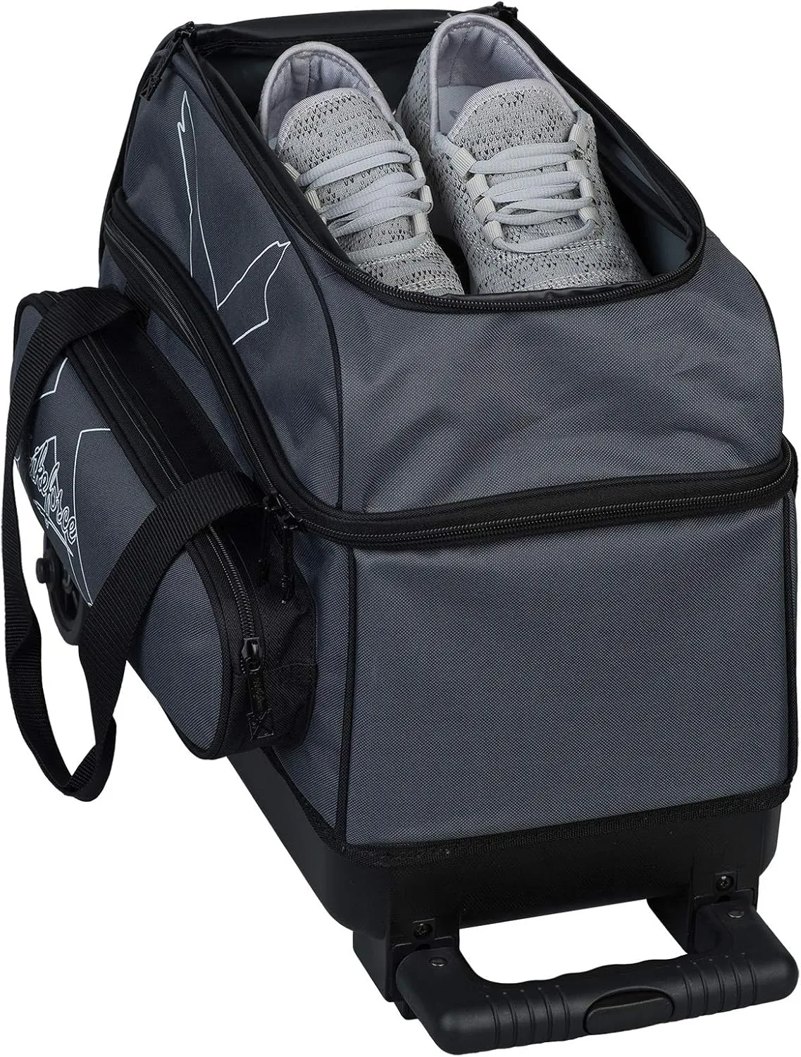 KR Strikeforce Hybrid X Double Roller Bowling Bag - Holds Two Balls, Shoes, Cleaners & Accessories - Multiple Colors