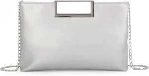 Lanpet Women Clutch Purses PU Leather Evening Handbags for Wedding Prom Bridal with Chain Strap