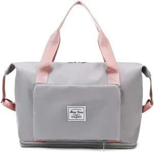 LAPRBY Gym Bag for Women Men Travel Duffel Bags Weekender Bags for Women Drybag Waterproof Bag High-capacity and Shoe Bag (Grey)