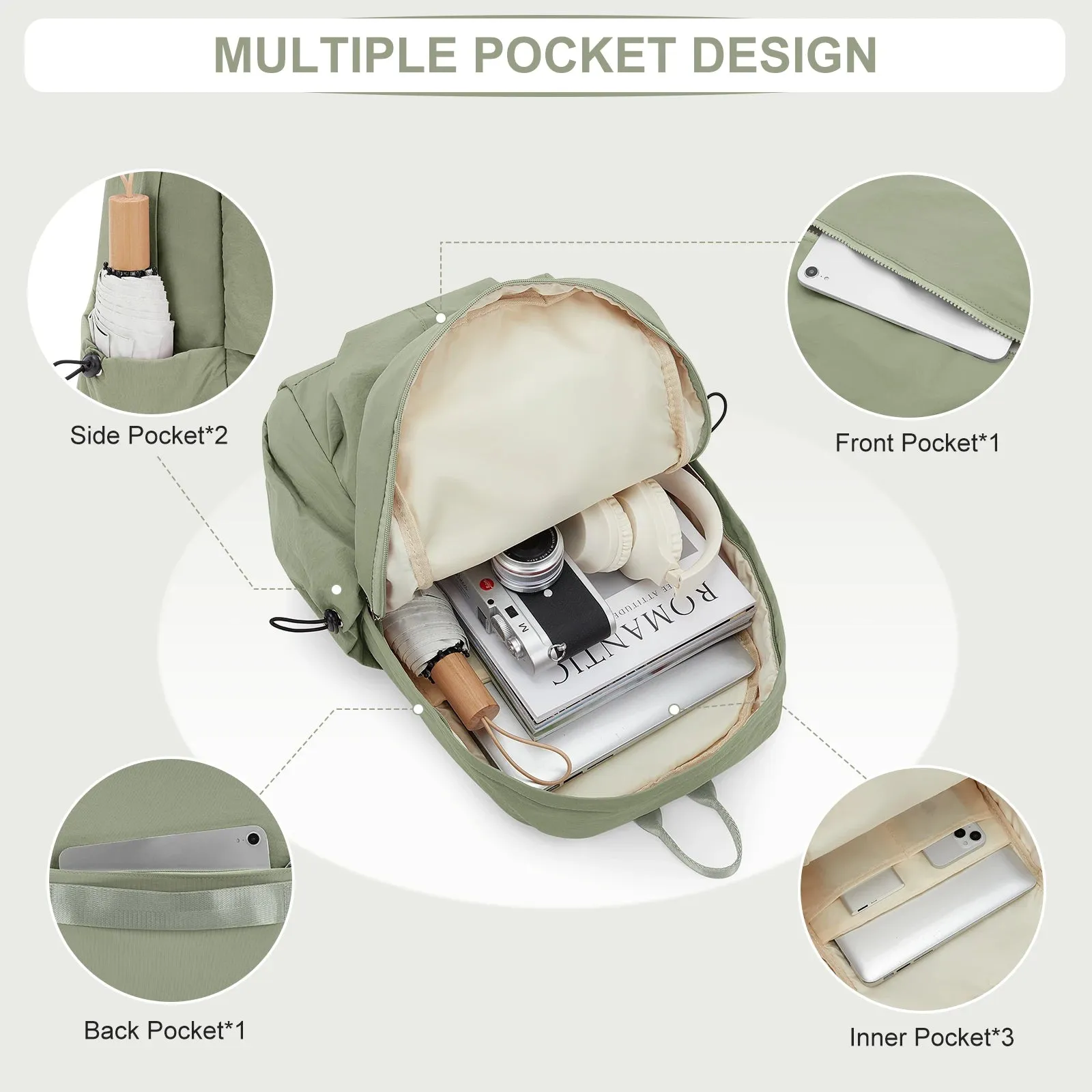 Laptop Backpacks 15.6 Inch College School Backpack