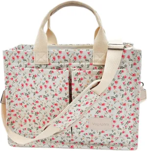 Large Canvas Tote Bag for Women Work Tote Bags with Pockets Laptop Crossbody Purses Everyday Bag Handbags for Travel
