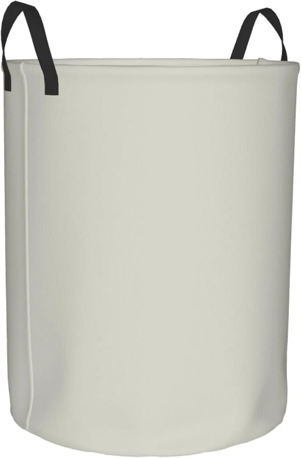 Large Laundry Hamper Bag, Solid Plain Beige Elegant Simple Laundry Basket Collapsible Waterproof Storage Basket for College Dorm, Family Essentials