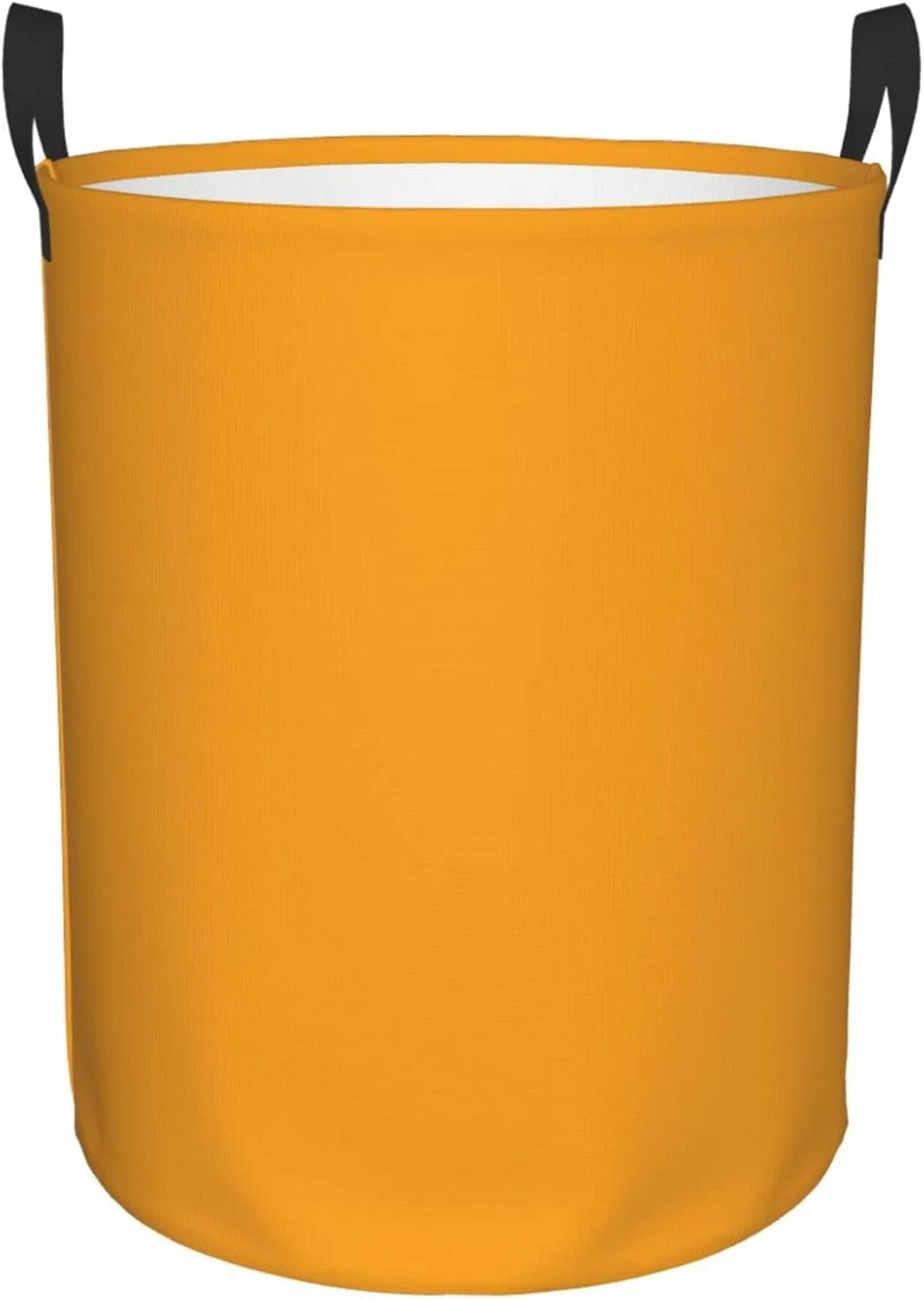 Large Laundry Hamper Bag, Solid Plain Bright Orange Laundry Basket Collapsible Waterproof Storage Basket for College Dorm, Family Essentials