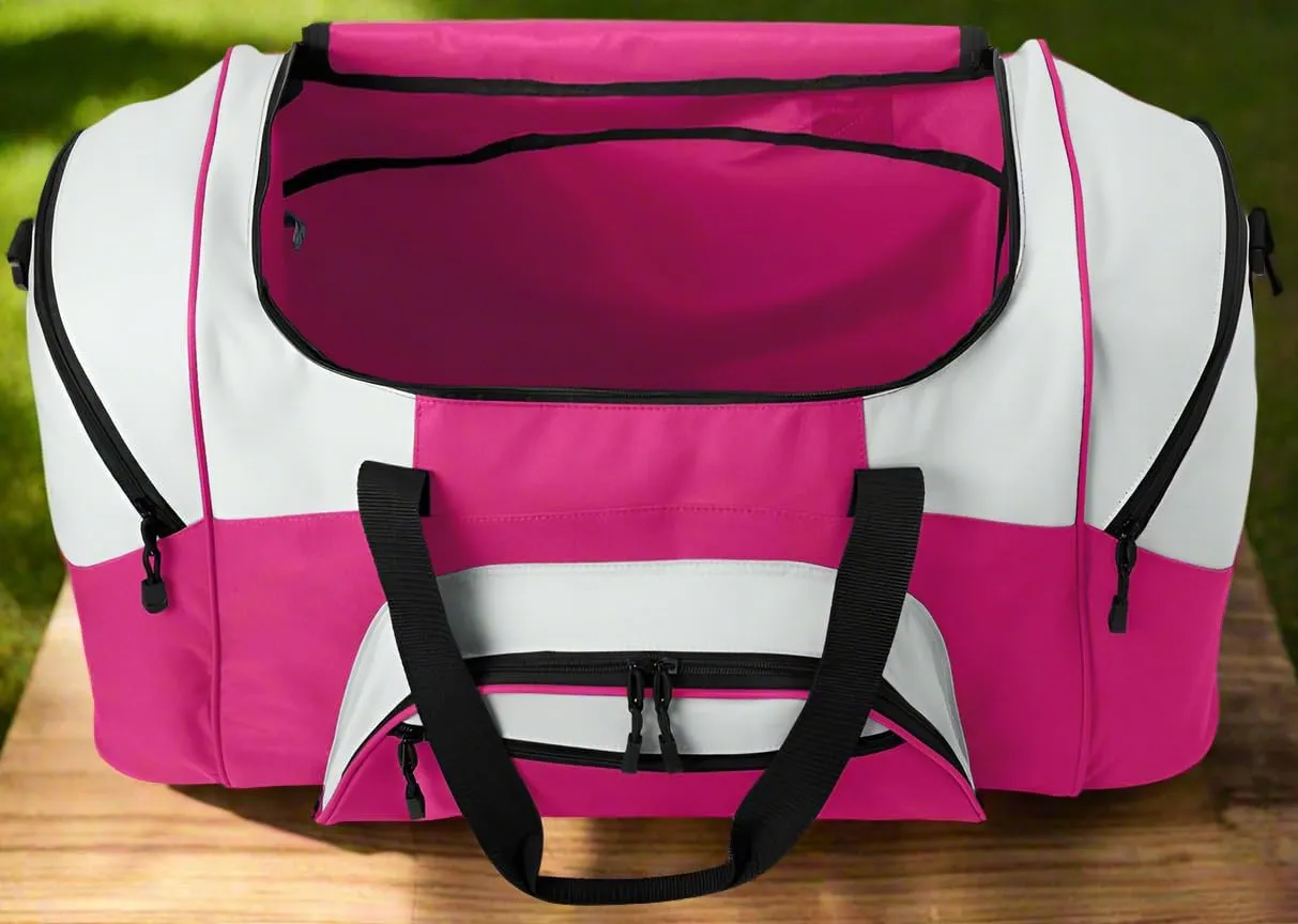 Large LSU Duffle Bag LSU Tigers Gym Bags (Pink)