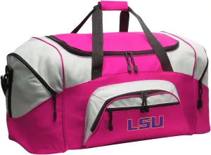 Large LSU Duffle Bag LSU Tigers Gym Bags (Pink)
