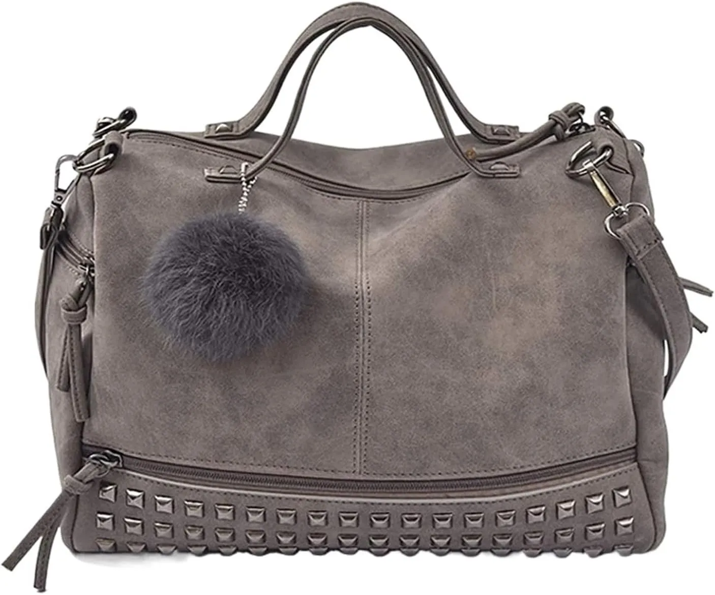 Large Shoulder Bags For Womens Studded Handbags Casual Shoulder Bags(G)