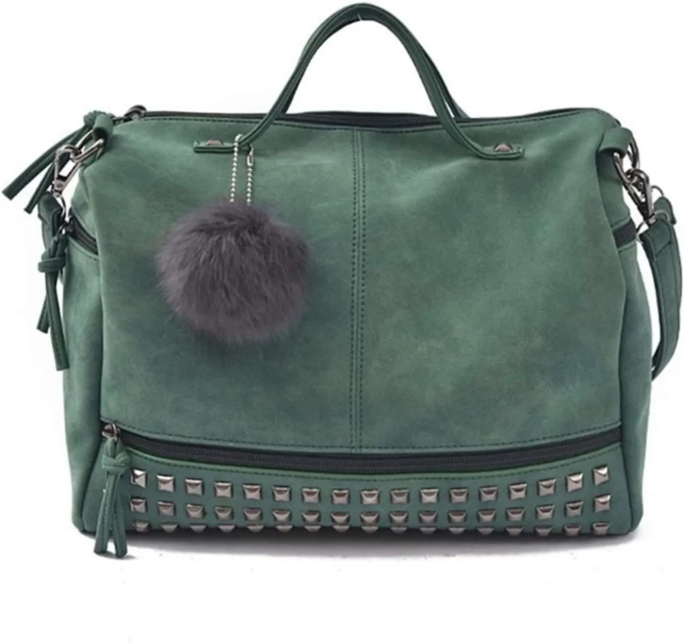 Large Shoulder Bags For Womens Studded Handbags Casual Shoulder Bags(G)