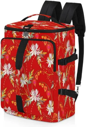 Large Sports Gym Bag With Shoe & Laptop Compartment 47L Waterproof Travel Duffel Bags for Men Women Abstract Petals Luggage Backpack Duffle Bag