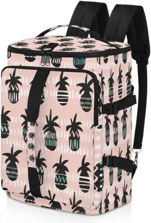 Large Sports Gym Bag With Shoe & Laptop Compartment 47L Waterproof Travel Duffel Bags for Men Women Abstract Pineapple Luggage Backpack Duffle Bag