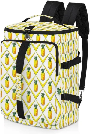 Large Sports Gym Bag With Shoe & Laptop Compartment 47L Waterproof Travel Duffel Bags for Men Women Abstract Pineapple Print Luggage Backpack Duffle Bag