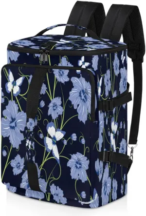 Large Sports Gym Bag With Shoe & Laptop Compartment 47L Waterproof Travel Duffel Bags for Men Women Butterfly Petals Luggage Backpack Duffle Bag