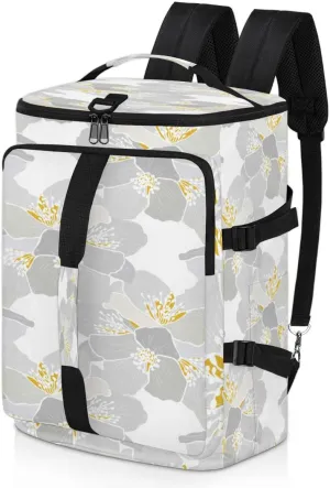 Large Sports Gym Bag With Shoe & Laptop Compartment 47L Waterproof Travel Duffel Bags for Men Women Cartoon Jasmine Gray Luggage Backpack Duffle Bag