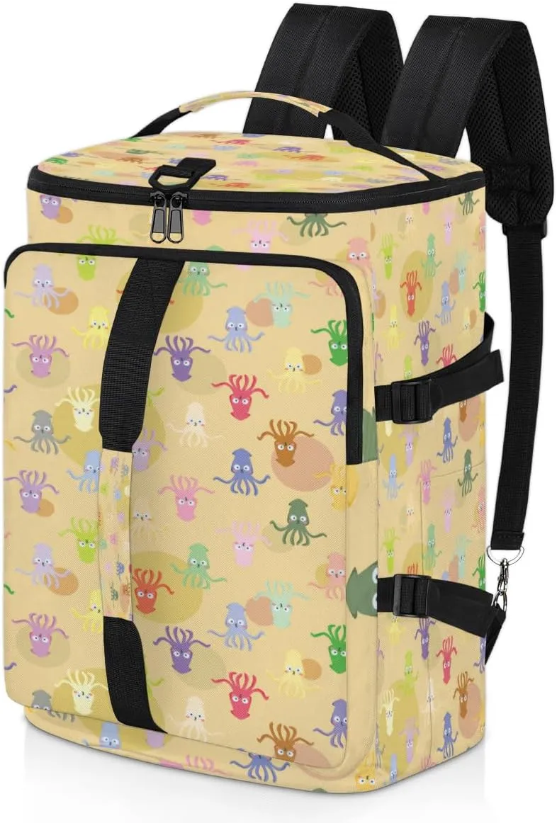 Large Sports Gym Bag With Shoe & Laptop Compartment 47L Waterproof Travel Duffel Bags for Men Women Cartoon Octopus Luggage Backpack Duffle Bag