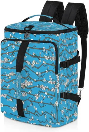 Large Sports Gym Bag With Shoe & Laptop Compartment 47L Waterproof Travel Duffel Bags for Men Women Cherry Blossom Branch Luggage Backpack Duffle Bag
