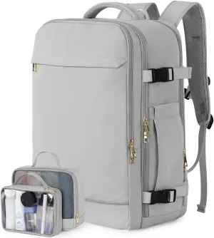 Large Travel Backpack - 40L Waterproof for Women, Men, College, Business, Hiking, Work