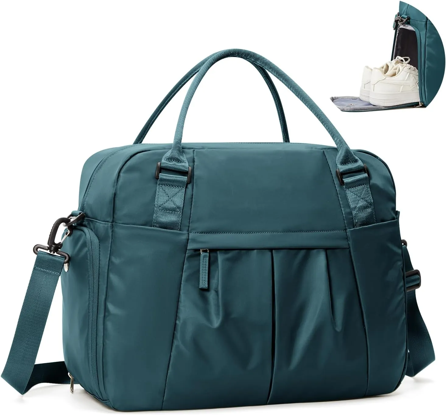 Large Weekender Bag for Women, Travel Duffle Bag with Shoe Compartment, Carry on Gym Bags Waterproof Overnight Bags Bolso de Viaje