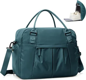 Large Weekender Bag for Women, Travel Duffle Bag with Shoe Compartment, Carry on Gym Bags Waterproof Overnight Bags Bolso de Viaje