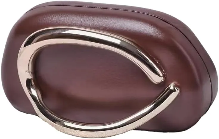 Leather Clutch Purse Handle Evening Clutch Wedding Shoulder Bag Crossbody Clutch Purse Novelty Purse