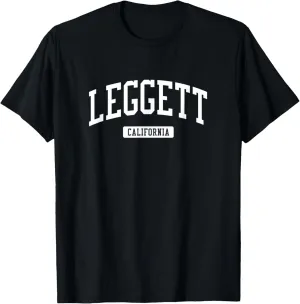 Leggett California CA Vintage Athletic Sports Design T-Shirt