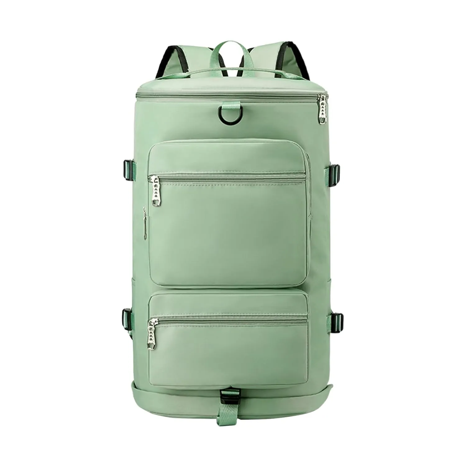 Lightweight Travel Bag Fitness Moving Storage Duffel Multifunctional Large Capacity Adjustable Straps Multi Layers Great Load Bearing Shoulder Green