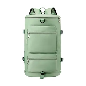 Lightweight Travel Bag Fitness Moving Storage Duffel Multifunctional Large Capacity Adjustable Straps Multi Layers Great Load Bearing Shoulder Green