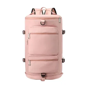 Lightweight Travel Bag Fitness Moving Storage Duffel Multifunctional Large Capacity Adjustable Straps Multi Layers Great Load Bearing Shoulder Pink