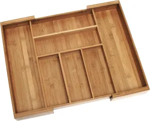 Lipper International Bamboo Expandable 23-Inch Drawer Organizer