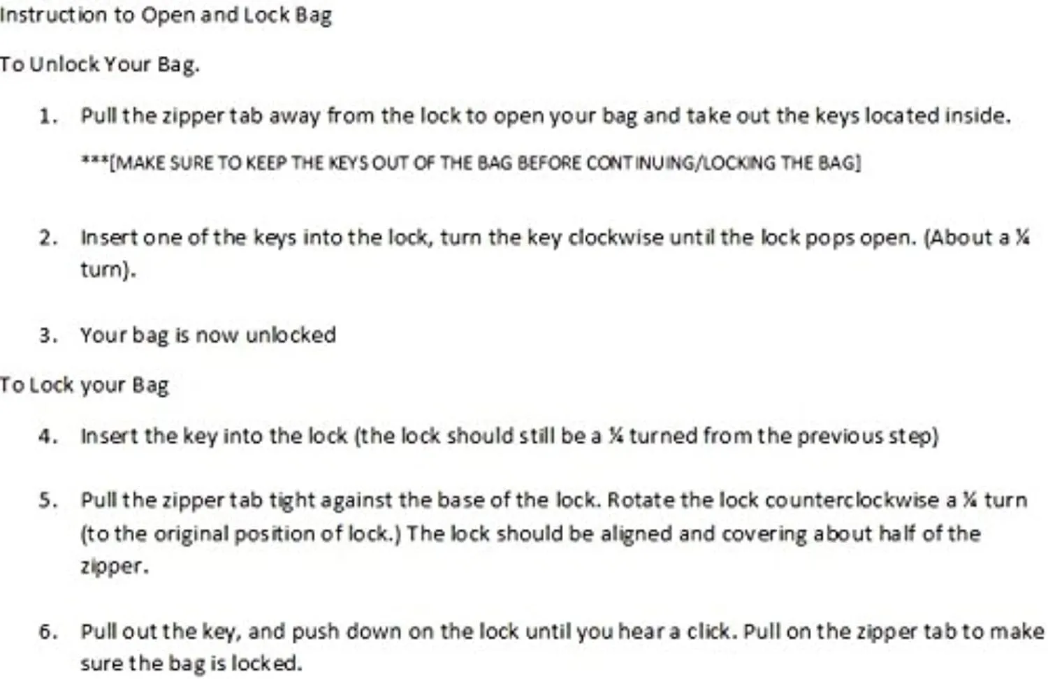 Locking Bank Bag Canvas Keyed Security (Red)