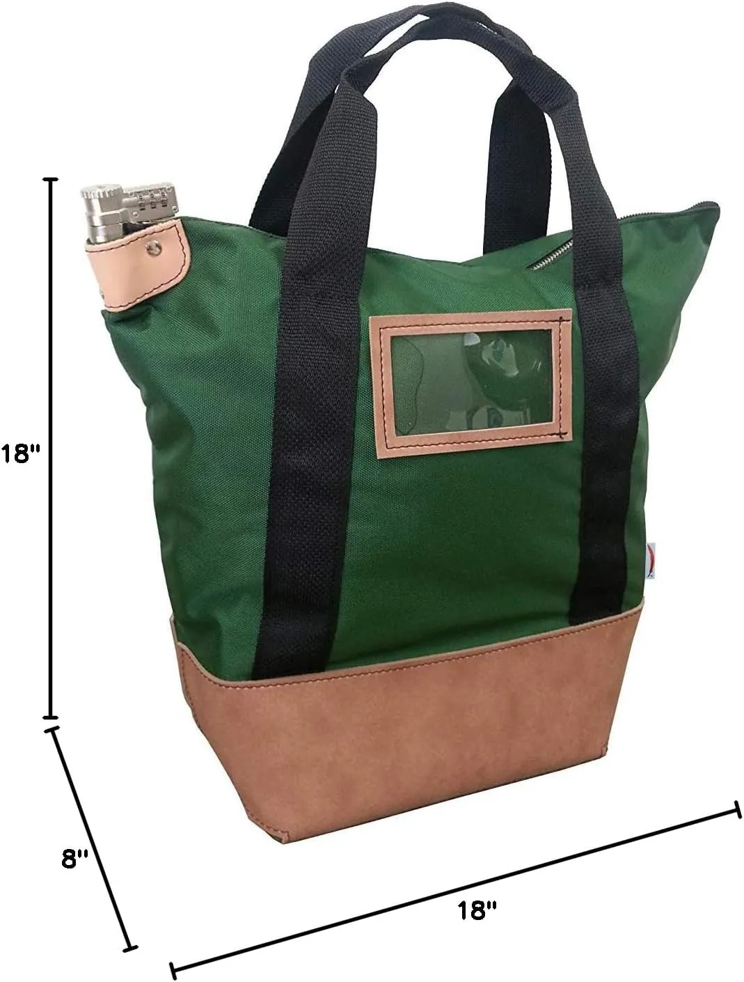 Locking Courier Bag 1000 Denier Nylon Combination Keyed Lock
