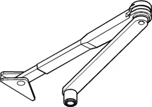 Locking linkage white 9016 stand for TS 1500 GEZE - 101817