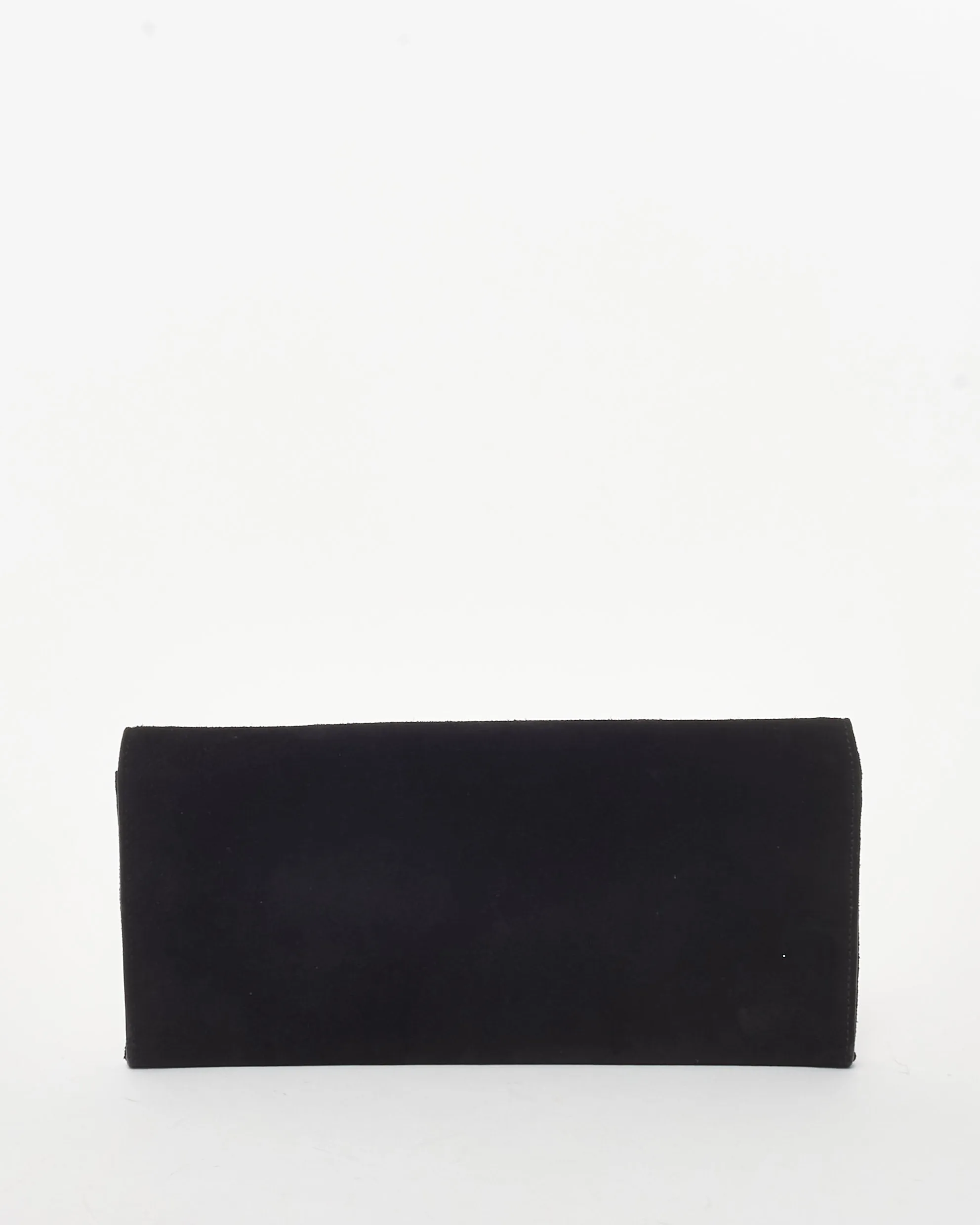 Logo SHW Convenient Clutch Closing soon Gucci Night Black Suede G Bag