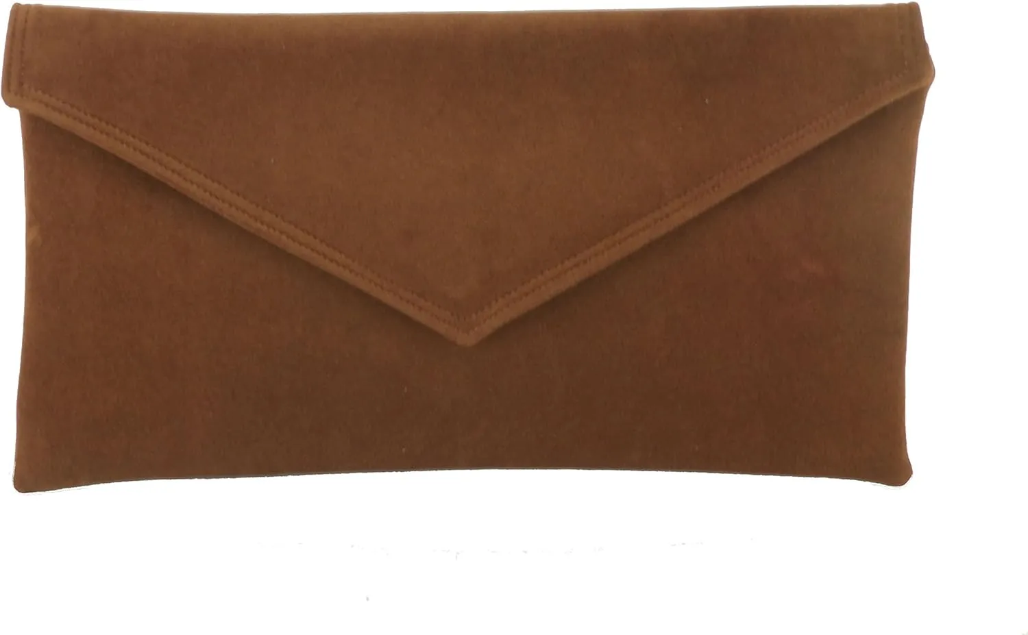 LONI Womens Neat Envelope Faux Suede Clutch Bag/Shoulder Bag