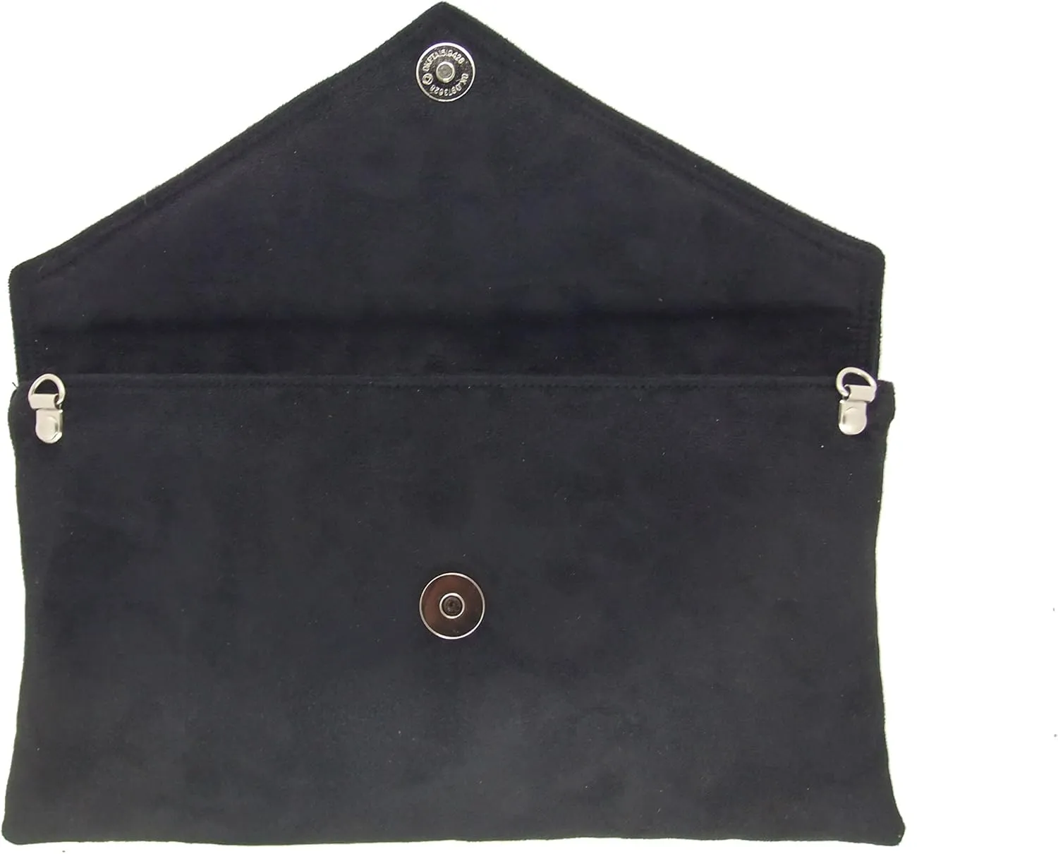 LONI Womens Neat Envelope Faux Suede Clutch Bag/Shoulder Bag