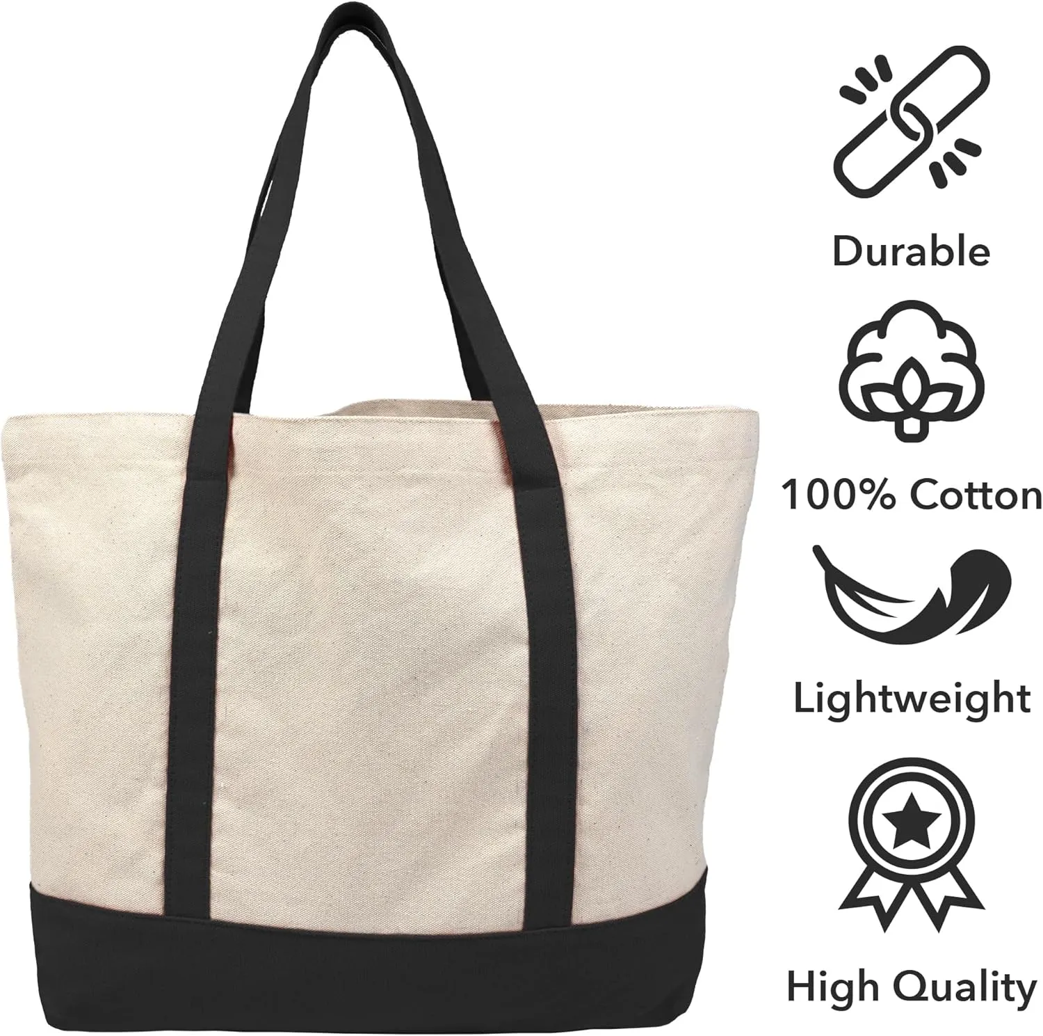 Looney Tunes Bugs Bunny, Tote Bag With External Pocket, Reusable Shoulder Bag for Shopping, Beach, Royal Collection