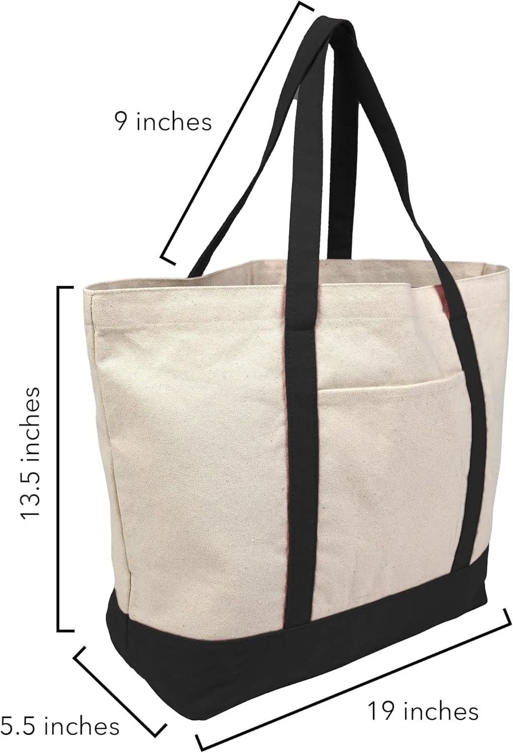 Looney Tunes Bugs Bunny, Tote Bag With External Pocket, Reusable Shoulder Bag for Shopping, Beach, Royal Collection