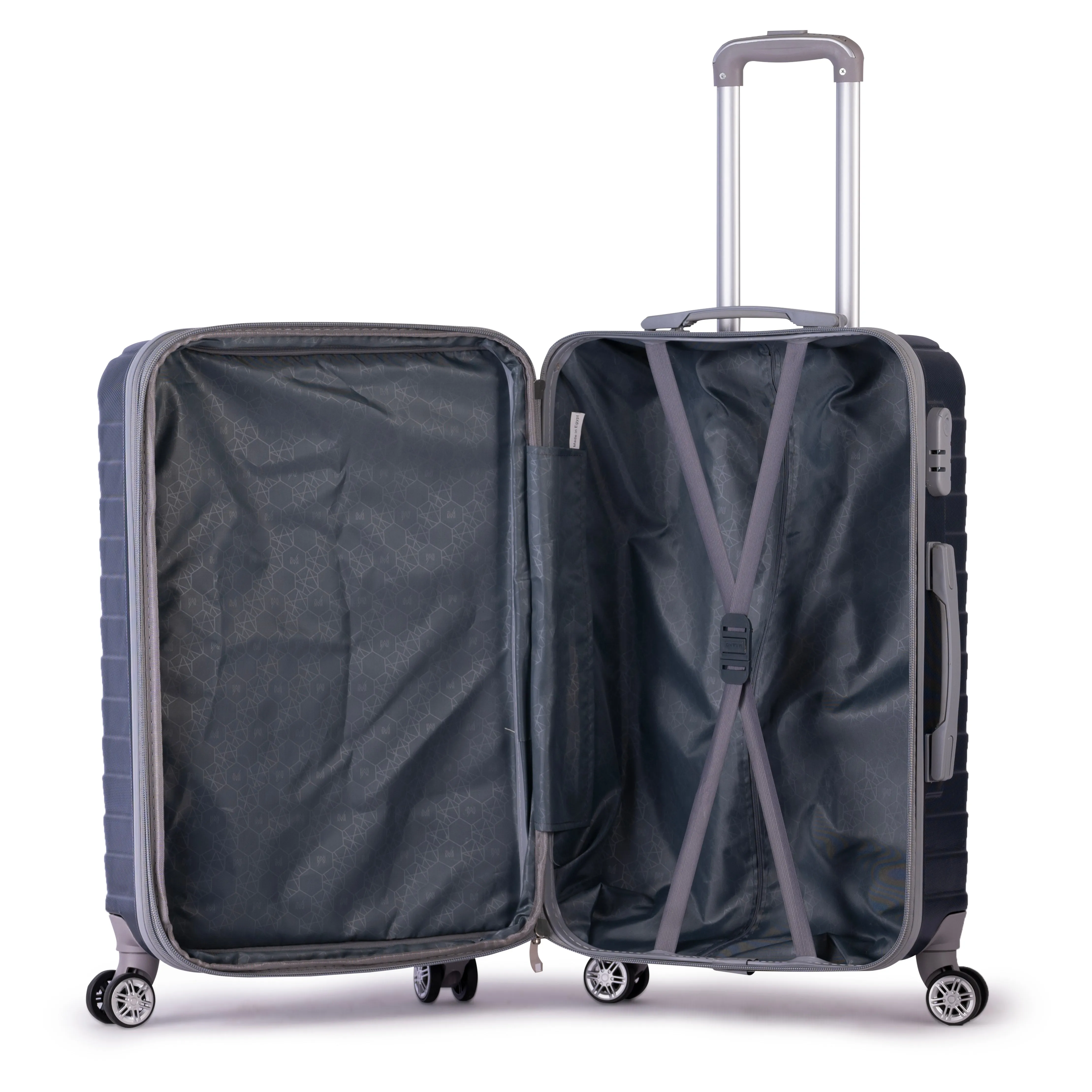 LOUVRE -Complete Luggage Set 3 Piece -ABS(Blue)