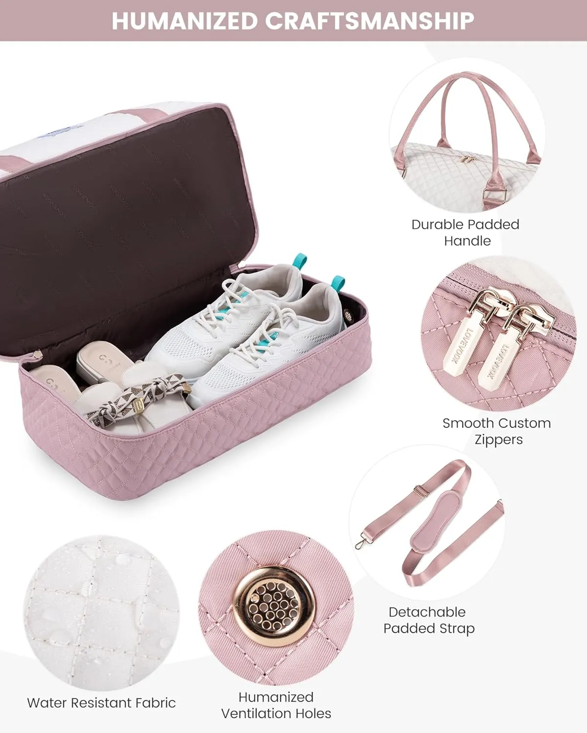 LOVEVOOK Travel Weekender Bag for Women, Carry on Overnight Bag with Shoe Compartment, Travel Duffle Bag Women, Gym Duffel Yoga Bag with Wet Pocket, Hospital Bags for Labor and Delivery