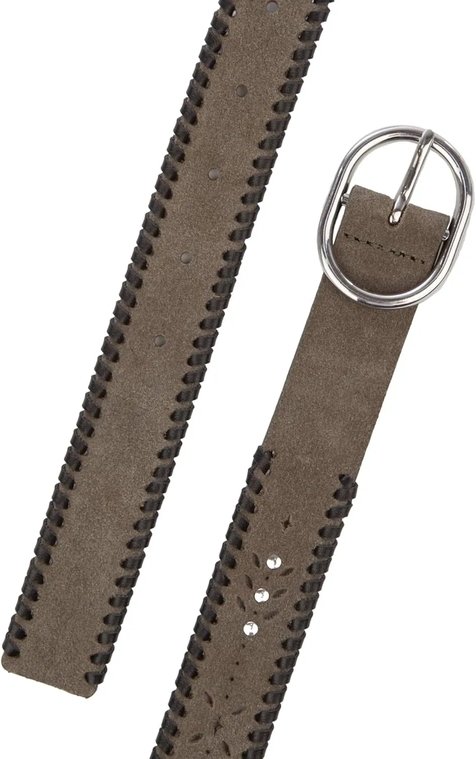 Lucky Brand Women's Embroidered Leather Belt | Stylish | Classic | Western-Inspired | American Heritage | Jean | Pant