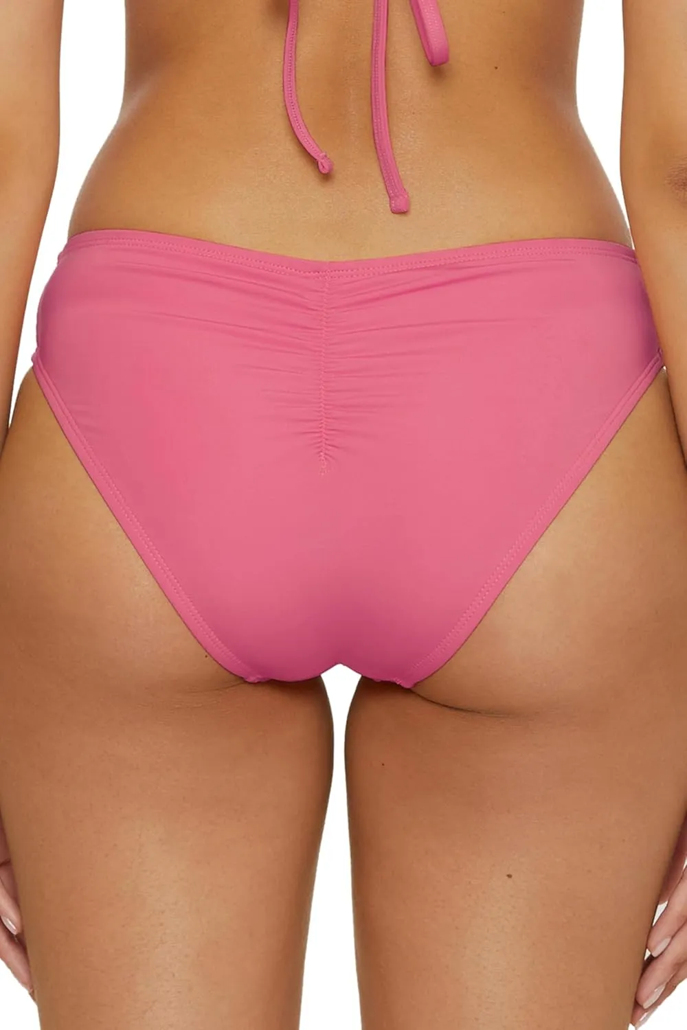Lucky Brand Women's Sea of Love Shirred Hipster Bikini Bottom, Cheeky Coverage, Swimwear Separates