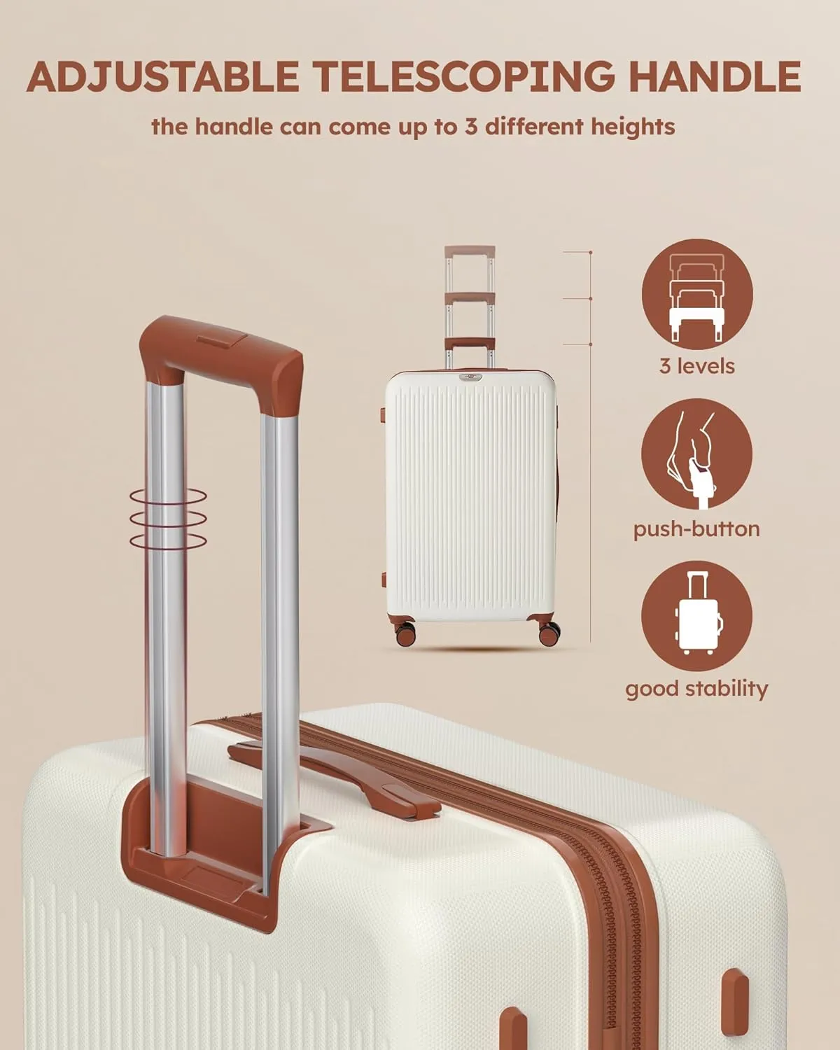 luggage 2 piece sets,Expandable Hard Shell Luggage Set with Spinner Wheels, TSA Lock, 20/28 inch Travel Suitcase Set