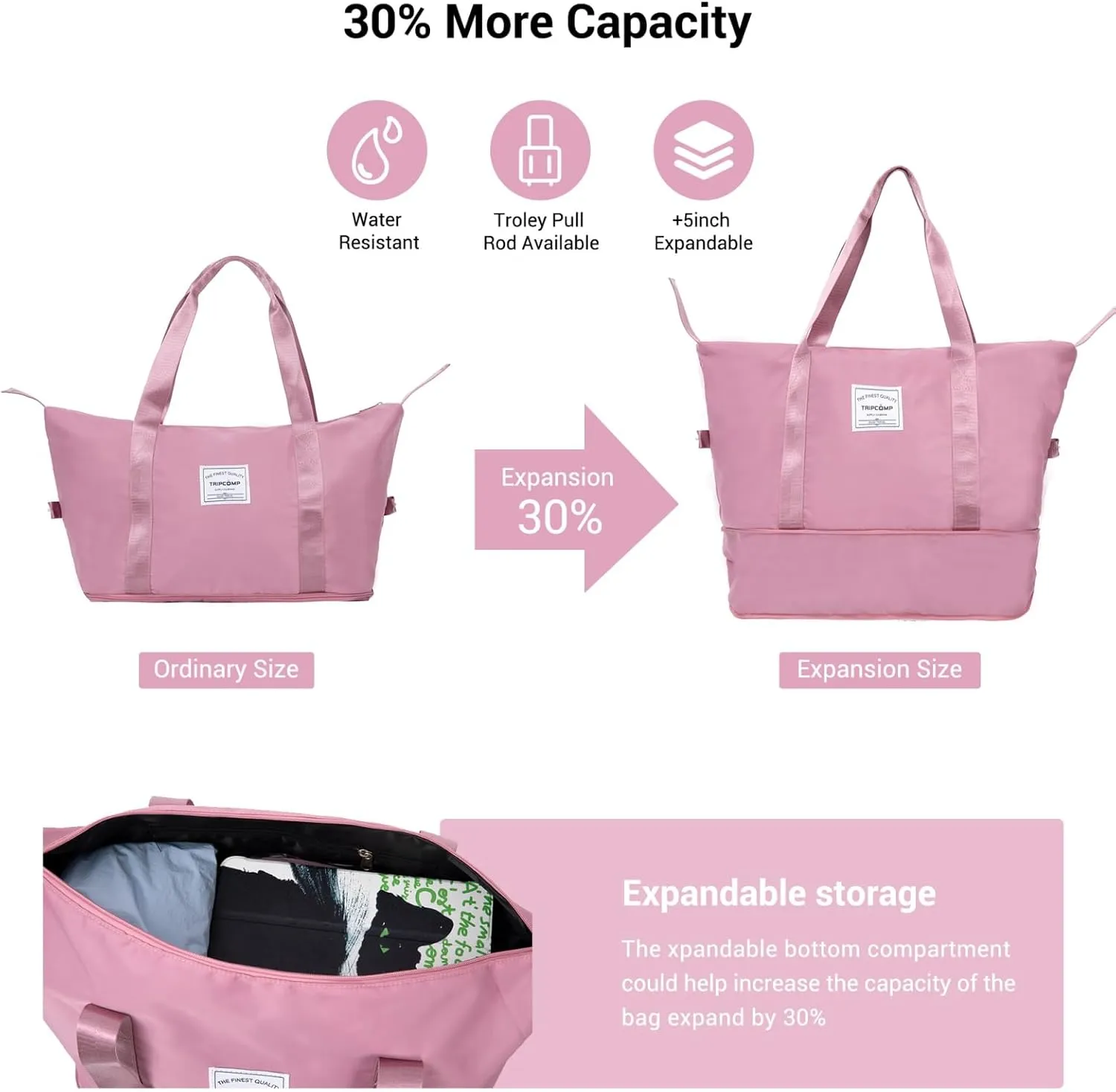 Luggage Sets 3 Piece with Double Spinner Wheels,PC Hardside Suitcase Sets with Expandable, Carry On Luggage Set with Travel Duffle Bag for Women and Men