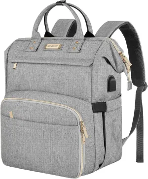 Lunch Bag Backpack, Insulated Cooler Backpack Lunch Box Laptop Backpack with USB Port for Women Men